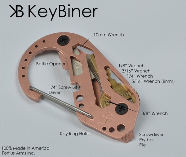 米ペンシルバニア発…USBメモリーとして使えるマルチカラビナ「KeyBiner」登場
