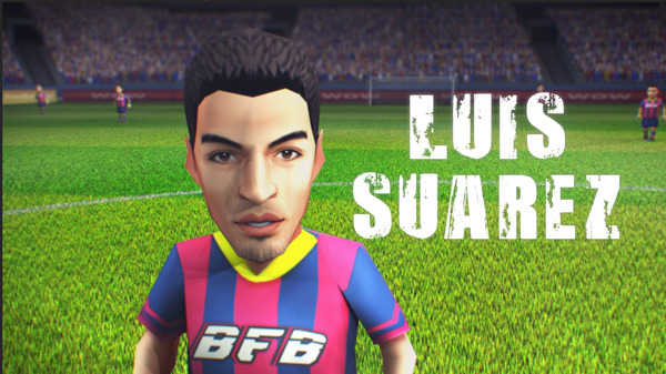 ゲームアプリ「BFB2015-サッカー育成ゲーム」ウルグアイ代表スアレスとタイアップ