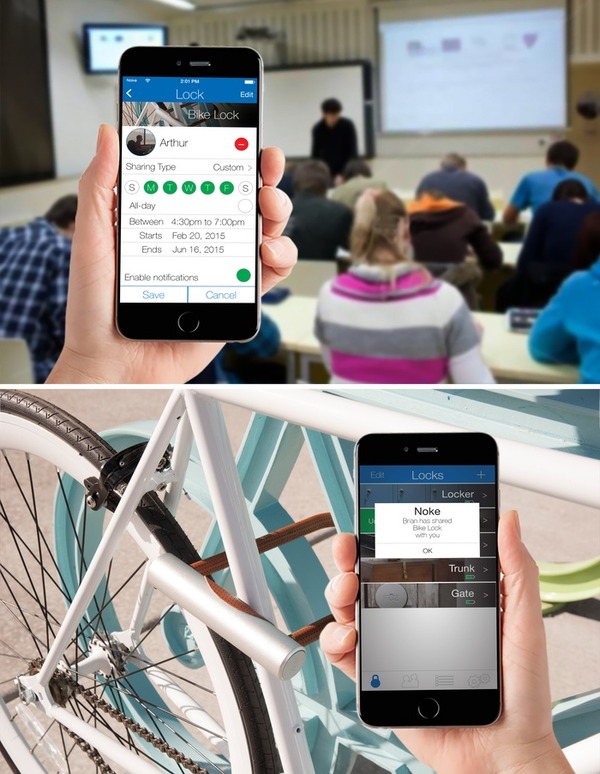 スマホで開錠するスマートU字ロック「Noke」…米ユタ発