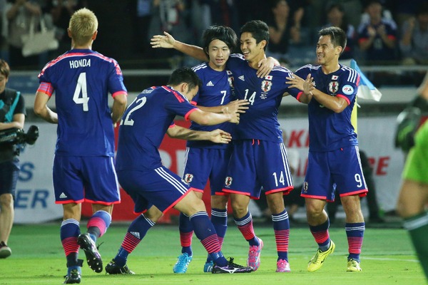 サッカー日本代表対ベネスエラ代表（2014年9月9日（c）Getty Images）