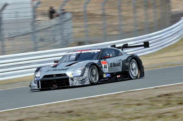 SUPER GT メーカー合同テストの様子