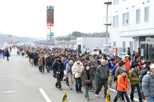 SUPER GT メーカー合同テストの様子