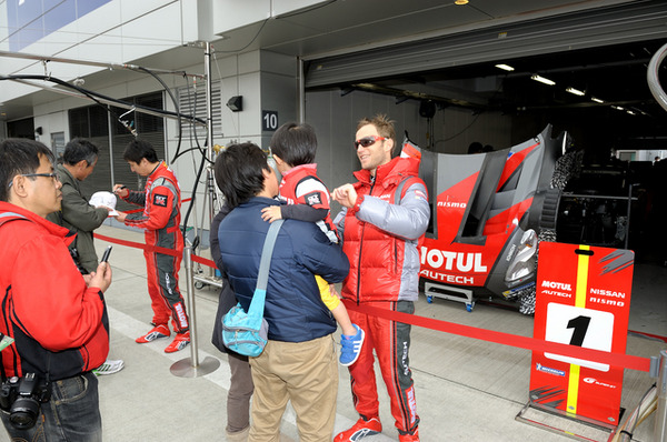 SUPER GT メーカー合同テストの様子