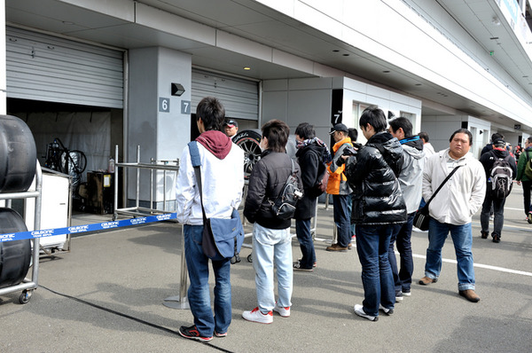 SUPER GT メーカー合同テストの様子