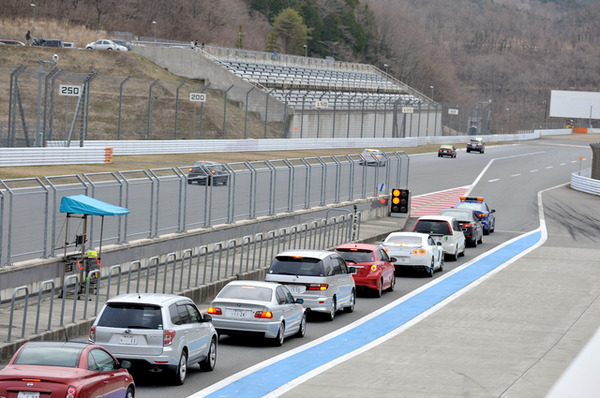 SUPER GT メーカー合同テストの様子