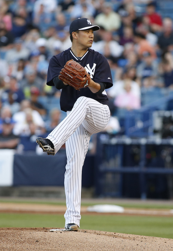 ニューヨーク・ヤンキースの田中将大（2015年3月12日）