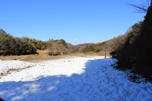 下山も雪をざくざくと踏んで。プチプチ雪山ハイクももう終わり。