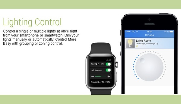 Apple Watchで操作可能！無線で操作できる電球「CLEVER LIGHT」…コペンハーゲン発