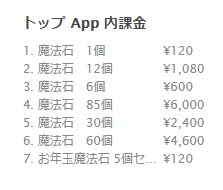 アプリ内課金コンテンツも同様に約2割値上げ。「パズル＆ドラゴンズ」の「魔法石」も1個120円に