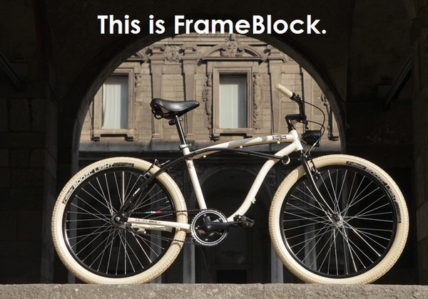 変化自在のビルトインロックで盗難を防ぐ自転車「Frame Block」…伊ミラノ発