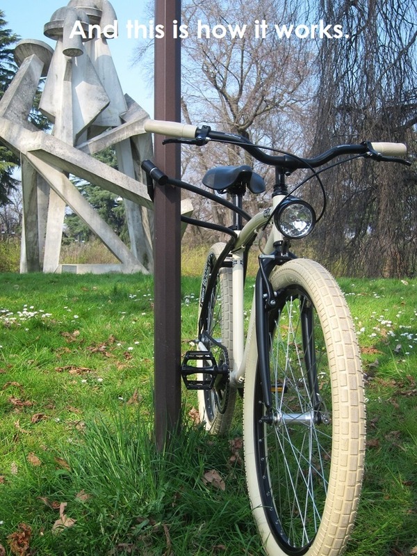 変化自在のビルトインロックで盗難を防ぐ自転車「Frame Block」…伊ミラノ発