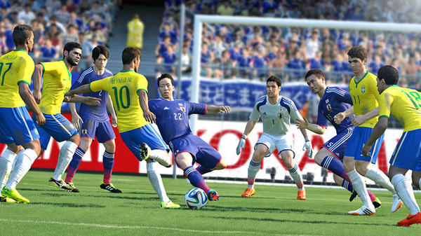 ブラジル戦（※画像のサッカー日本代表選手は、2013年10月15日ベラルーシ戦の先発メンバーです）