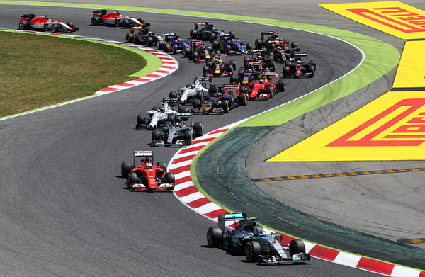 2015F1スペインGP決勝の様子