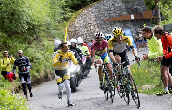 2015年ジロ・デ・イタリア第16ステージ、ステフェン・クルイシュウィック、アルベルト・コンタドール、ミケル・ランダ