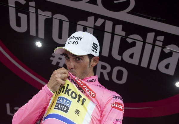 2015年ジロ・デ・イタリア第20ステージ、アルベルト・コンタドール（ティンコフ・サクソ）がマリアローザ