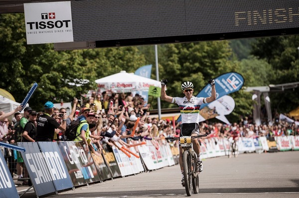 2015年UCI MTBワールドカップ・クロスカントリー第2戦ドイツ男子、ジュリアン・アブサロンが優勝