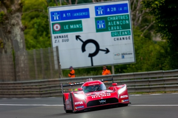 ルマンのコースを実際に走った「Nissan GT-R LM NISMO」。