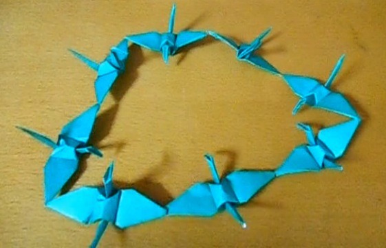 折り紙の技術がすばらしい！八連鶴を折ってみた…ニコニコ動画