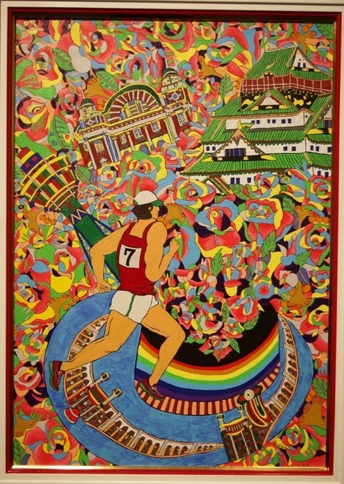 ジミー大西さんが大阪マラソン、フルマラソン参加決定。イメージ絵画「駆ける」も公開へ（撮影：岡田由佳子）