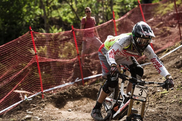 2015年UCI MTBワールドカップ・ダウンヒル第3戦オーストリア・レオガング男子、グレッグ・ミナー