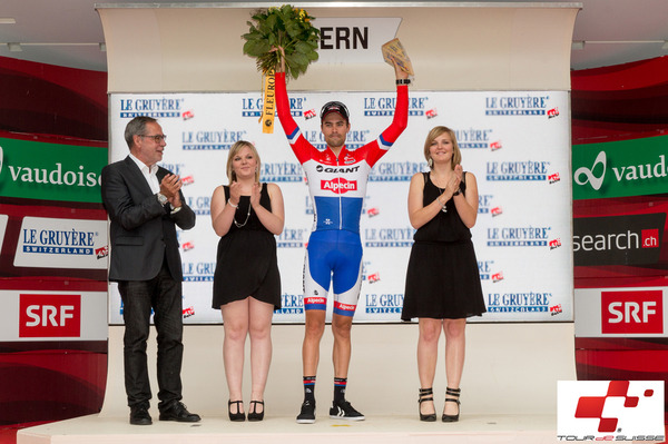 2015年ツール・ド・スイス第9ステージ個人TT、トム・ドゥムラン（ジャイアント・アルペシン）が優勝