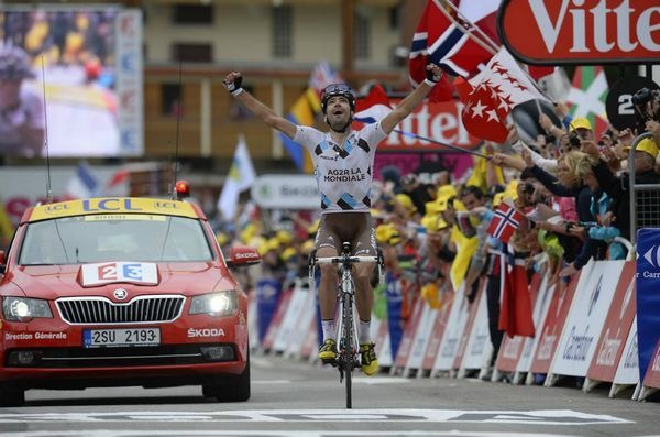 　第100回ツール・ド・フランスは7月18日にガップ～ラルプデュエズ間の172.5kmで第18ステージが行われ、AG2Rラモンディアルのクリストフ・リブロン（フランス）が3年ぶり2度目の区間勝利をものにした。