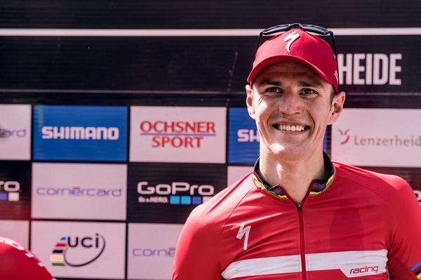 2015MTBワールドカップ・クロスカントリー第3戦スイス男子、ヤロスラフ・クルハビー（スペシャライズド）が優勝