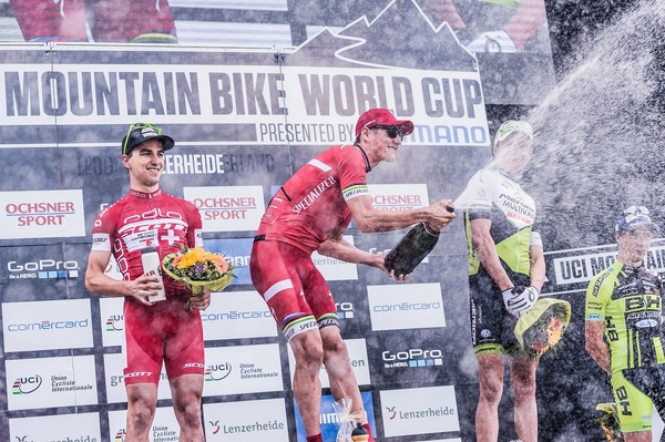 2015MTBワールドカップ・クロスカントリー第3戦スイス男子、ヤロスラフ・クルハビー（スペシャライズド）が優勝