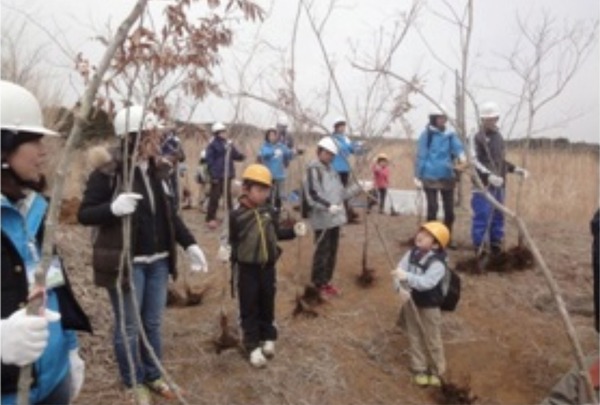 ハート型の森の再生を目指して富士山の森再生プロジェクトを実施