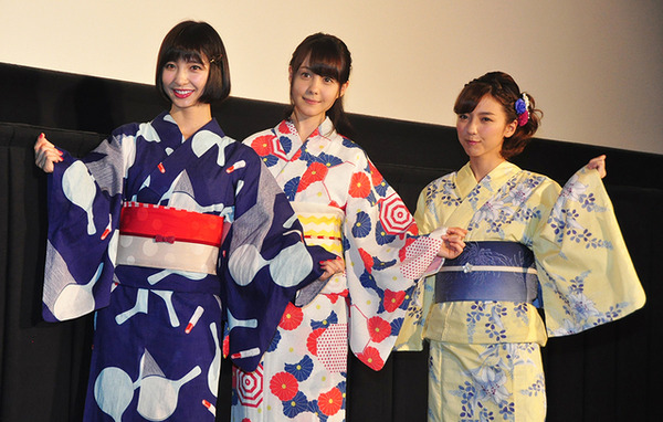 篠田麻里子、トリンドル玲奈、真野恵里菜／『リアル鬼ごっこ』大ヒット記念舞台挨拶