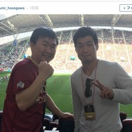 ボクサー長谷川穂積、GWはJリーグ観戦…ヴィッセル神戸に声援送る