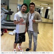 長谷川穂積、大橋ジムを訪問…八重樫東に感心「むちゃくちゃ練習してたなー」