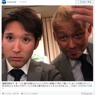 日本ハム・中田翔＆杉谷拳士の2ショット…ファン「ほんと最高のコンビ」